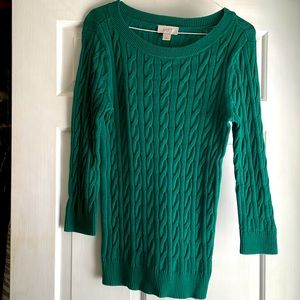 Loft 3/4 length sleeves, 100% cotton sweater